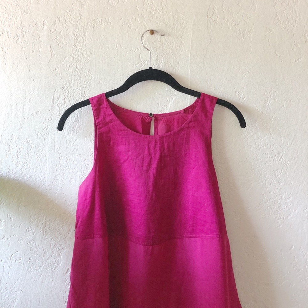 Silky Raspberry Blousy-Tank - Picture 2 of 6